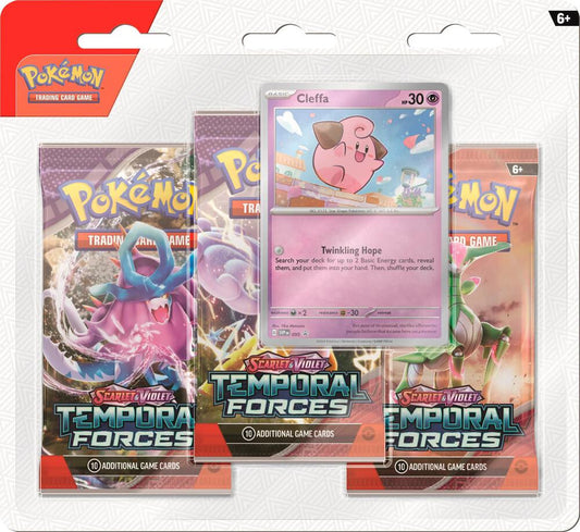 Pokemon TCG Temporal Forces 3 Pack Blister [Cleffa]