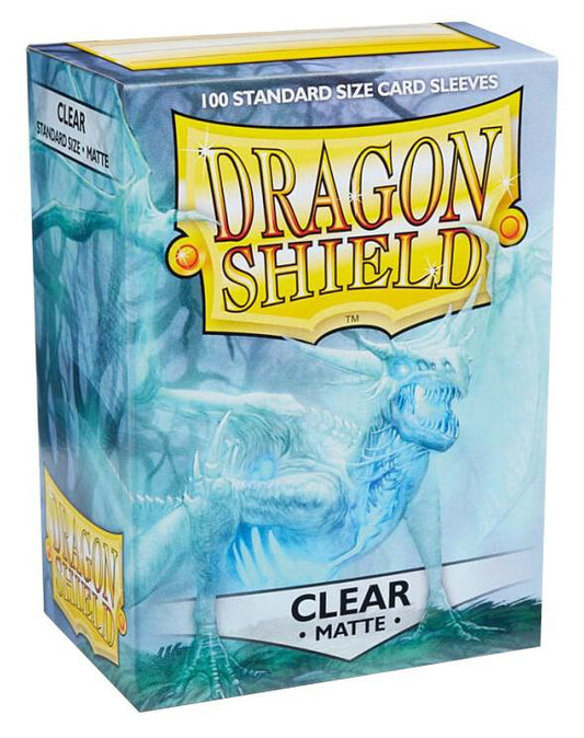 Dragon Shield Card Sleeves - Matte Sleeves - Clear (100-Pack) -