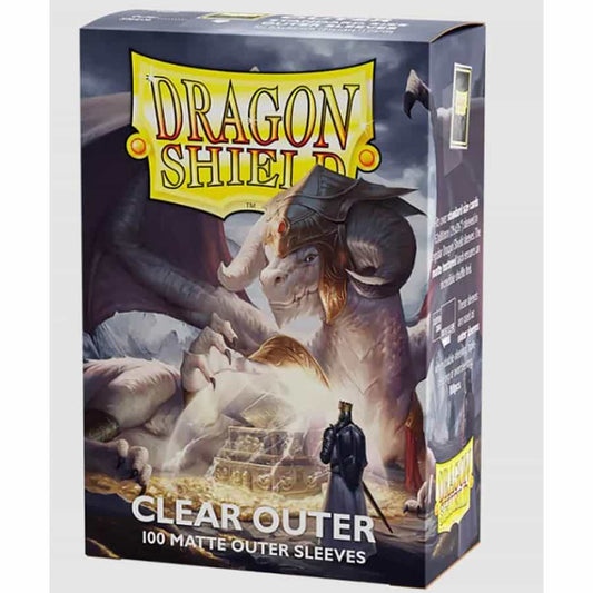 Dragon Shield Card Sleeves - Matte Outer Sleeves - Clear (100-Pack) -
