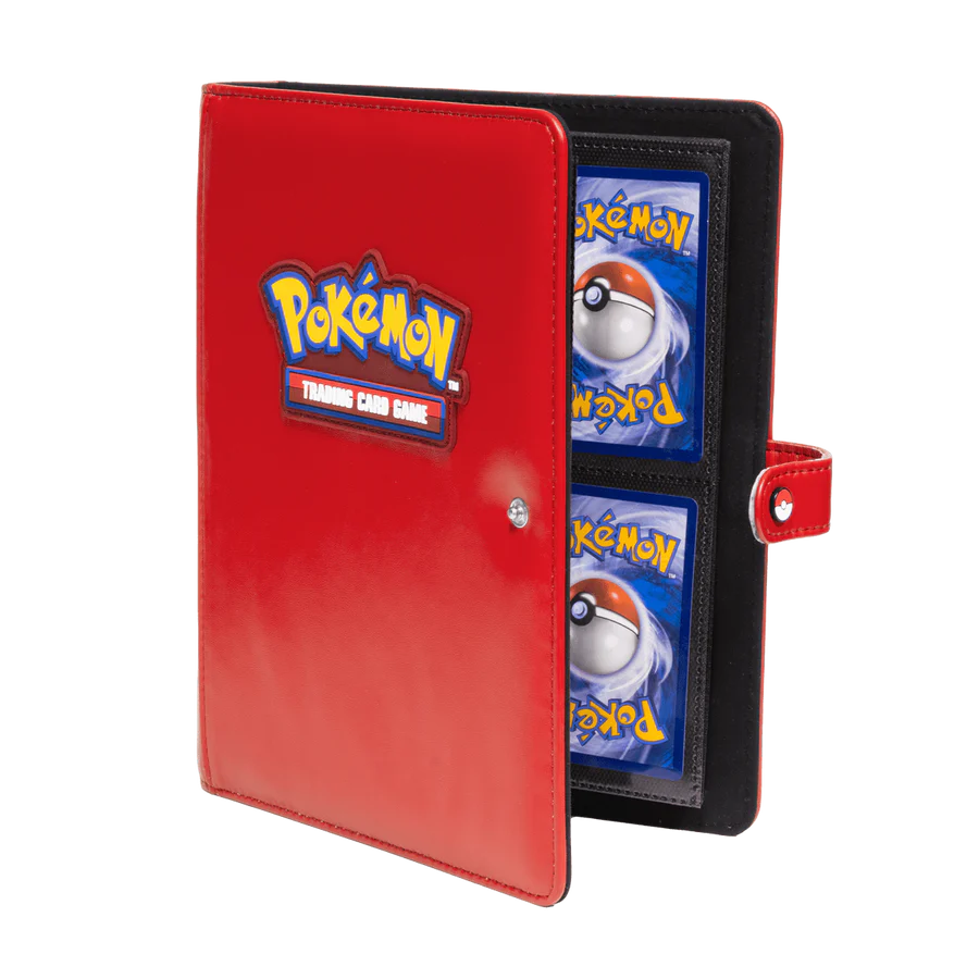 Ultra Pro Premium Red 4-Pocket Snap Binder for Pokémon