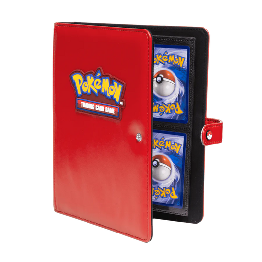 Ultra Pro Premium Red 4-Pocket Snap Binder for Pokémon